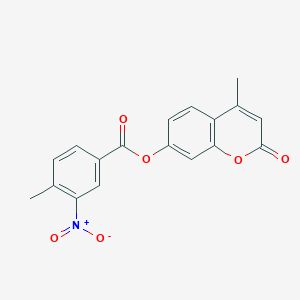 4-methyl-2-oxo-2H-chromen-7-yl 4-methyl-3-nitrobenzoate