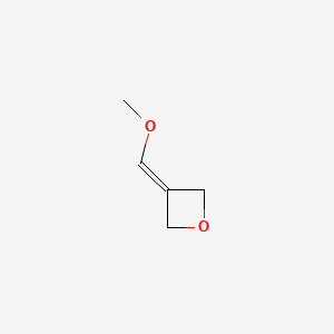 molecular formula C5H8O2 B567828 3-(Methoxymethylene)oxetane CAS No. 1313739-05-7