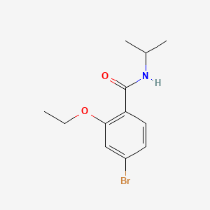 molecular formula C12H16BrNO2 B567830 4-溴-2-乙氧基-N-异丙基苯甲酰胺 CAS No. 1261895-31-1