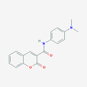 molecular formula C18H16N2O3 B5678367 N-[4-(dimethylamino)phenyl]-2-oxo-2H-chromene-3-carboxamide 