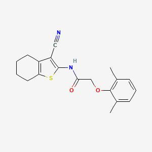 molecular formula C19H20N2O2S B5678371 N-(3-cyano-4,5,6,7-tetrahydro-1-benzothien-2-yl)-2-(2,6-dimethylphenoxy)acetamide 