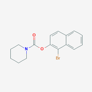 molecular formula C16H16BrNO2 B5678378 1-bromo-2-naphthyl 1-piperidinecarboxylate 