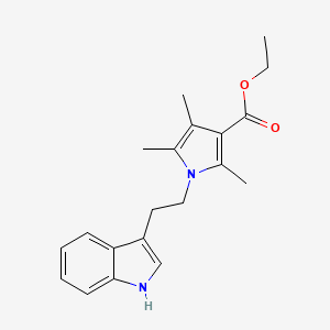 molecular formula C20H24N2O2 B5678413 ethyl 1-[2-(1H-indol-3-yl)ethyl]-2,4,5-trimethyl-1H-pyrrole-3-carboxylate 