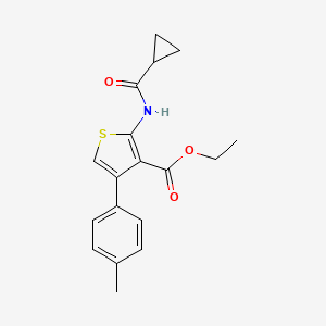ethyl 2-[(cyclopropylcarbonyl)amino]-4-(4-methylphenyl)-3-thiophenecarboxylate