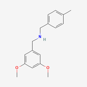 molecular formula C17H21NO2 B5678486 (3,5-dimethoxybenzyl)(4-methylbenzyl)amine 