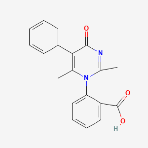 molecular formula C19H16N2O3 B5678504 2-(2,6-dimethyl-4-oxo-5-phenyl-1(4H)-pyrimidinyl)benzoic acid 