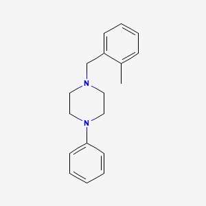 molecular formula C18H22N2 B5678521 1-(2-methylbenzyl)-4-phenylpiperazine 