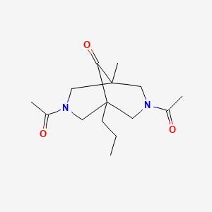 3,7-diacetyl-1-methyl-5-propyl-3,7-diazabicyclo[3.3.1]nonan-9-one