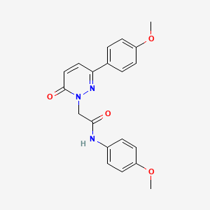 molecular formula C20H19N3O4 B5678623 N-(4-methoxyphenyl)-2-[3-(4-methoxyphenyl)-6-oxo-1(6H)-pyridazinyl]acetamide 