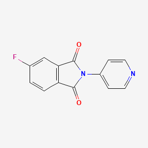 molecular formula C13H7FN2O2 B5678638 5-fluoro-2-(4-pyridinyl)-1H-isoindole-1,3(2H)-dione 