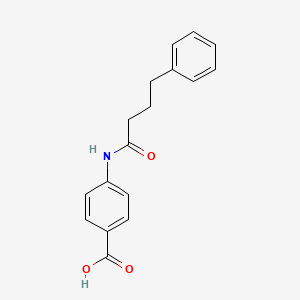 molecular formula C17H17NO3 B5678660 4-[(4-phenylbutanoyl)amino]benzoic acid 