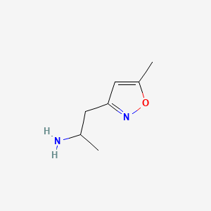 B567870 1-(5-Methylisoxazol-3-yl)propan-2-amine CAS No. 1207175-74-3
