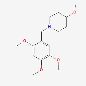 molecular formula C15H23NO4 B5678716 1-(2,4,5-trimethoxybenzyl)-4-piperidinol 