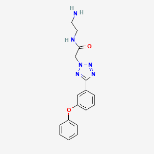 B567873 N-(2-Aminoethyl)-2-[5-(3-phenoxyphenyl)-2H-tetrazol-2-yl]acetamide CAS No. 1305320-68-6