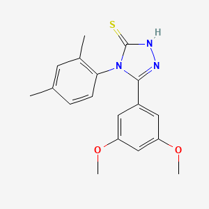 5-(3,5-dimethoxyphenyl)-4-(2,4-dimethylphenyl)-4H-1,2,4-triazole-3-thiol
