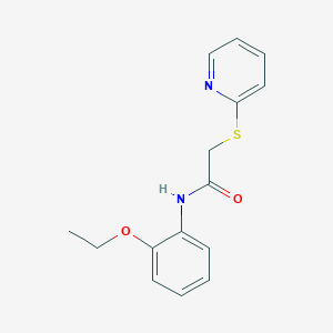 molecular formula C15H16N2O2S B5678777 N-(2-ethoxyphenyl)-2-(2-pyridinylthio)acetamide 