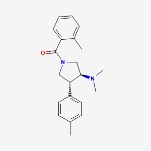 (3S*,4R*)-N,N-dimethyl-1-(2-methylbenzoyl)-4-(4-methylphenyl)pyrrolidin-3-amine