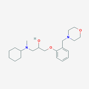 molecular formula C21H34N2O3 B5678807 1-[cyclohexyl(methyl)amino]-3-[2-(4-morpholinylmethyl)phenoxy]-2-propanol 