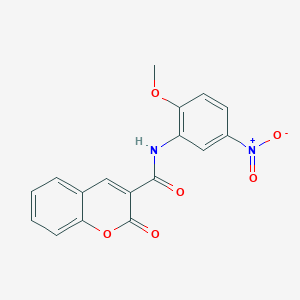 molecular formula C17H12N2O6 B5678871 N-(2-methoxy-5-nitrophenyl)-2-oxo-2H-chromene-3-carboxamide 