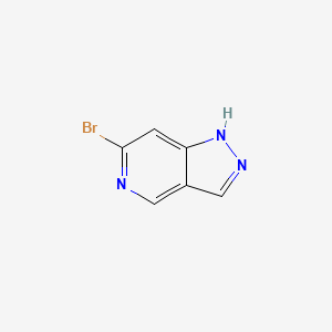 molecular formula C6H4BrN3 B567892 6-溴-1H-吡唑并[4,3-c]吡啶 CAS No. 1206973-12-7