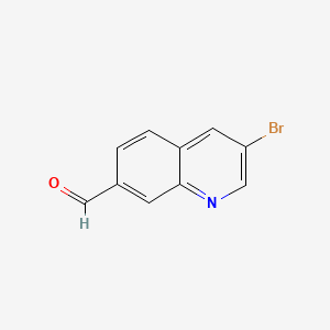 molecular formula C10H6BrNO B567893 3-Bromoquinoline-7-carbaldehyde CAS No. 1259224-17-3