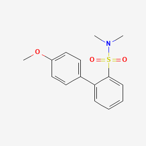molecular formula C15H17NO3S B567894 2-(4-甲氧基苯基)-N,N-二甲基苯磺酰胺 CAS No. 1365271-94-8