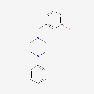 molecular formula C17H19FN2 B5679073 1-(3-fluorobenzyl)-4-phenylpiperazine 