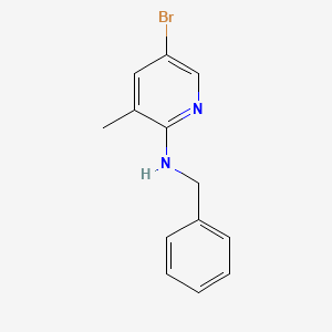 molecular formula C13H13BrN2 B567908 N-苄基-5-溴-3-甲基吡啶-2-胺 CAS No. 1219976-47-2
