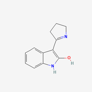 3-(2-pyrrolidinylidene)-1,3-dihydro-2H-indol-2-one