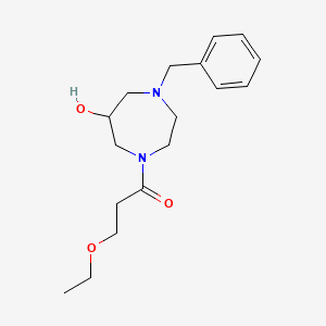 molecular formula C17H26N2O3 B5679102 1-benzyl-4-(3-ethoxypropanoyl)-1,4-diazepan-6-ol 