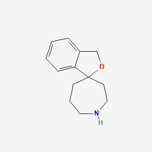 molecular formula C13H17NO B567912 3'H-Spiro[azepane-4,1'-isobenzofuran] CAS No. 1258430-91-9