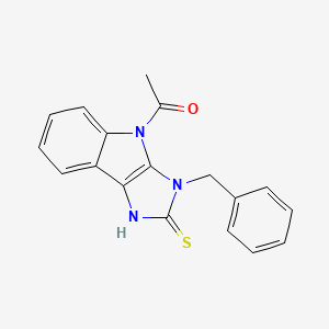 molecular formula C18H15N3OS B5679125 4-acetyl-3-benzyl-3,4-dihydroimidazo[4,5-b]indole-2(1H)-thione 