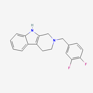 2-(3,4-difluorobenzyl)-2,3,4,9-tetrahydro-1H-beta-carboline