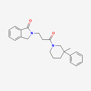 molecular formula C23H26N2O2 B5679261 2-[3-(3-methyl-3-phenylpiperidin-1-yl)-3-oxopropyl]isoindolin-1-one 