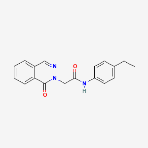 molecular formula C18H17N3O2 B5679269 N-(4-ethylphenyl)-2-(1-oxo-2(1H)-phthalazinyl)acetamide 
