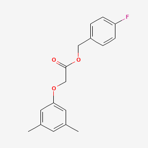 molecular formula C17H17FO3 B5679286 4-fluorobenzyl (3,5-dimethylphenoxy)acetate 