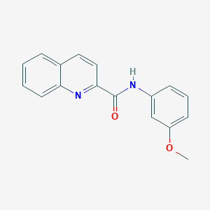 molecular formula C17H14N2O2 B5679319 N-(3-methoxyphenyl)-2-quinolinecarboxamide 