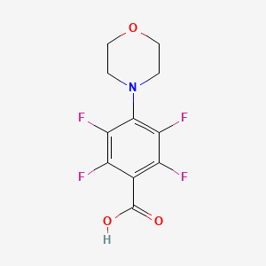 molecular formula C11H9F4NO3 B5679376 2,3,5,6-tetrafluoro-4-(4-morpholinyl)benzoic acid 