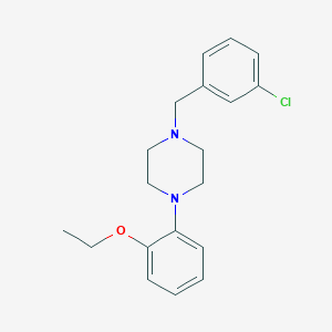 molecular formula C19H23ClN2O B5679387 1-(3-chlorobenzyl)-4-(2-ethoxyphenyl)piperazine 