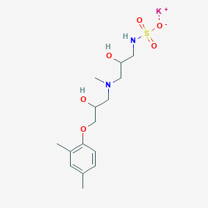 molecular formula C15H25KN2O6S B5679396 potassium {3-[[3-(2,4-dimethylphenoxy)-2-hydroxypropyl](methyl)amino]-2-hydroxypropyl}sulfamate 