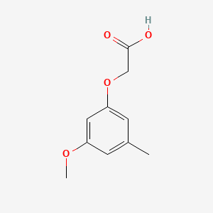 molecular formula C10H12O4 B567940 2-(3-Methoxy-5-methylphenoxy)acetic acid CAS No. 1260651-18-0