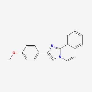 molecular formula C18H14N2O B5679433 2-(4-methoxyphenyl)imidazo[2,1-a]isoquinoline CAS No. 61001-01-2