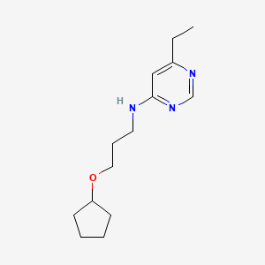 N-[3-(cyclopentyloxy)propyl]-6-ethylpyrimidin-4-amine