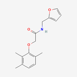 molecular formula C16H19NO3 B5679457 N-(2-furylmethyl)-2-(2,3,6-trimethylphenoxy)acetamide 