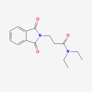 molecular formula C15H18N2O3 B5679489 3-(1,3-dioxo-1,3-dihydro-2H-isoindol-2-yl)-N,N-diethylpropanamide 