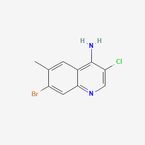B567952 7-Bromo-3-chloro-6-methylquinolin-4-amine CAS No. 1210945-67-7