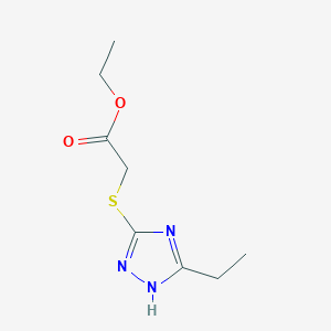 molecular formula C8H13N3O2S B5679551 ethyl [(5-ethyl-4H-1,2,4-triazol-3-yl)thio]acetate 