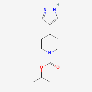 B567956 Isopropyl 4-(1H-pyrazol-4-yl)piperidine-1-carboxylate CAS No. 1245645-53-7