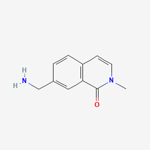 B567959 7-(aminomethyl)-2-methylisoquinolin-1(2H)-one CAS No. 1374651-48-5