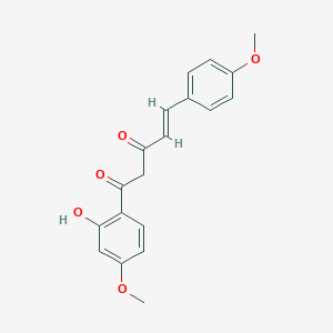 molecular formula C19H18O5 B5679607 1-(2-hydroxy-4-methoxyphenyl)-5-(4-methoxyphenyl)-4-pentene-1,3-dione 